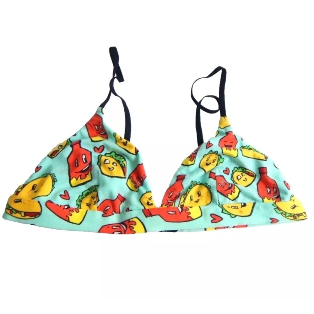 Meundies Taco Print Triangle Bralette - image 1